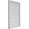 Ekena Millwork Vertical Surface Mount PVC Gable Vent w/ 2"W x 2"H , Brickmould Sill Frame, 26"W x 40"H GVPVE26X4003SN - alternate 4